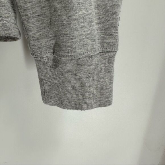 Champion Women's Size L Gray L/S Pullover Cotton Spell -Out Crop Top - Picture 6 of 7